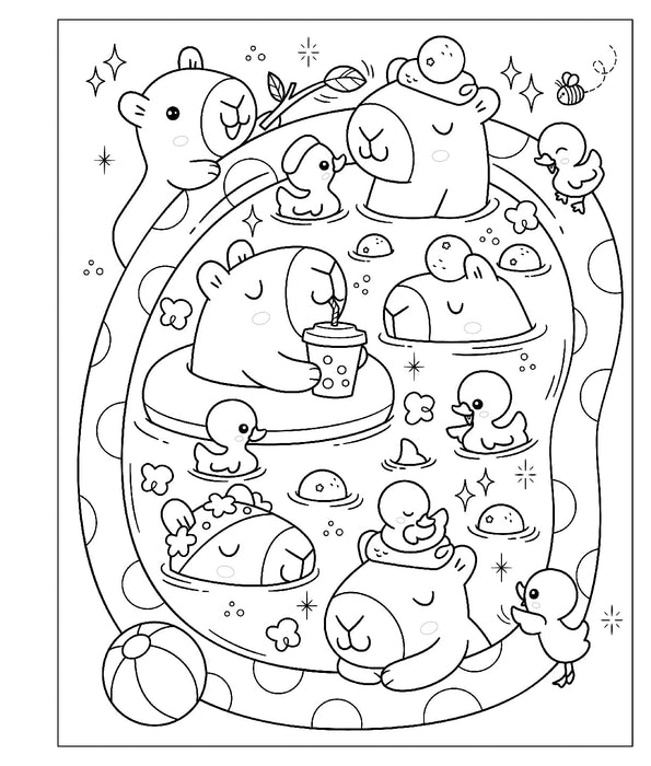 Mangatopia: Baby Animals Colouring Book - RC