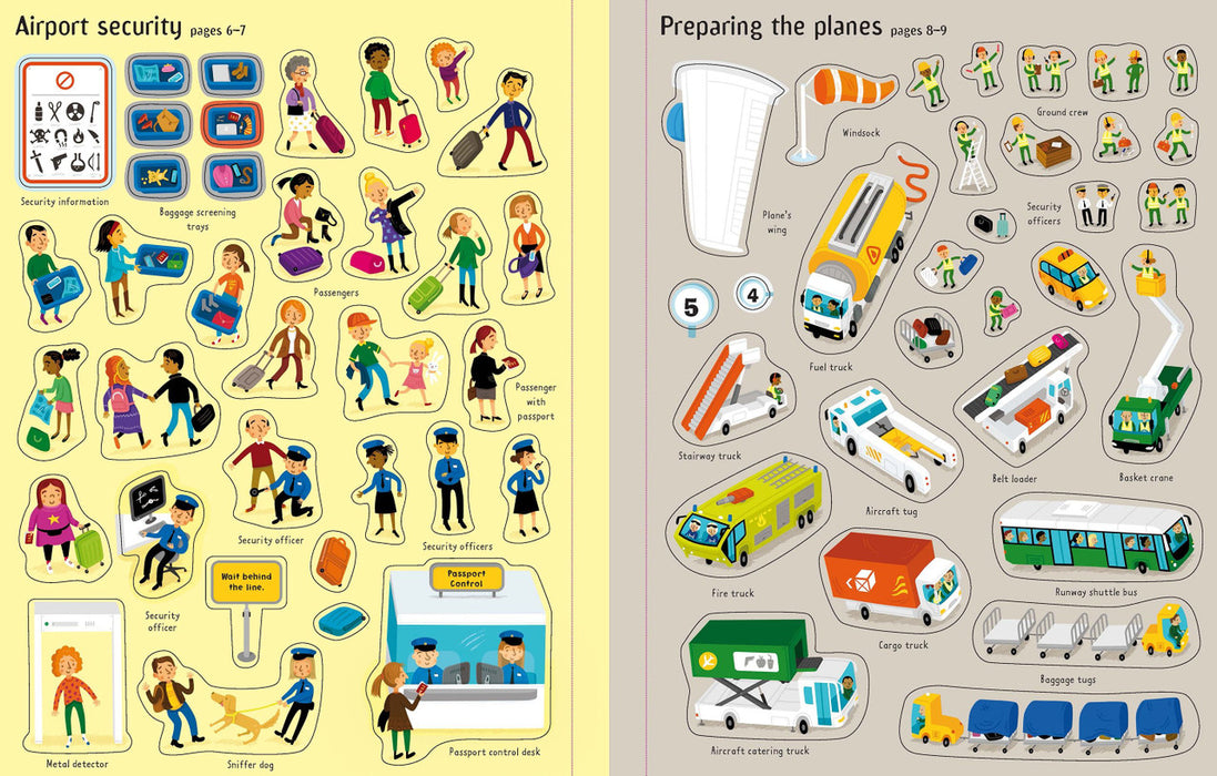 USB - Sticker and Colouring Book Airport