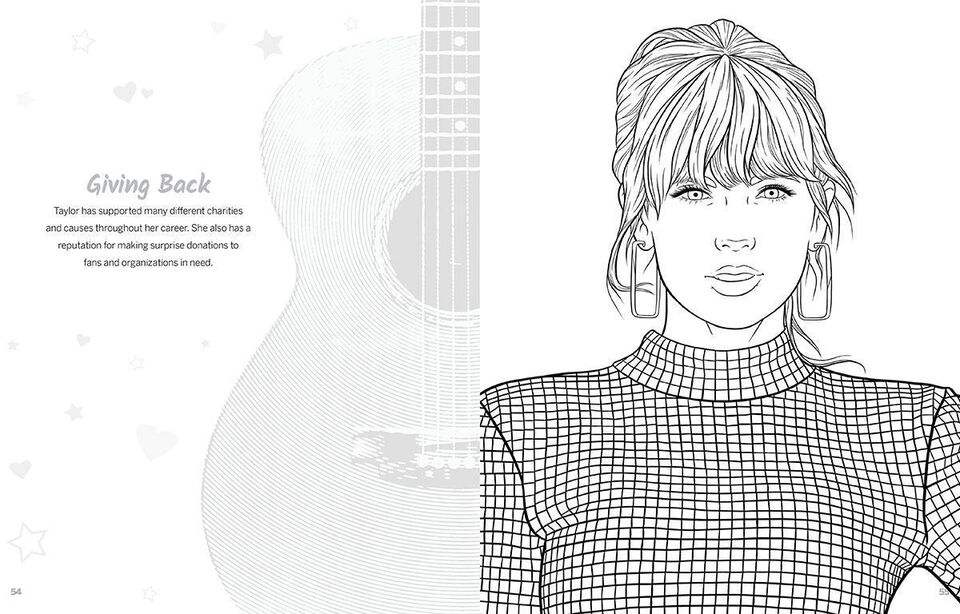Super Fan-Tastic Taylor Swift Coloring and Activity Book - BE