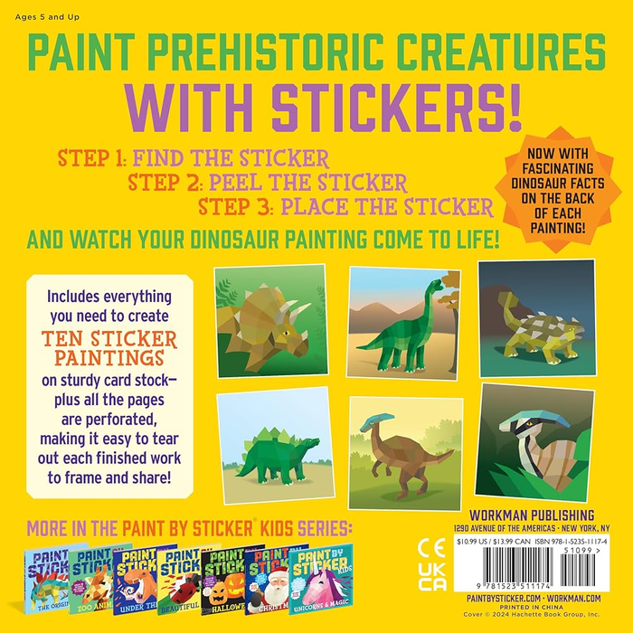 Paint by Sticker Kids: Dinosaurs - BE