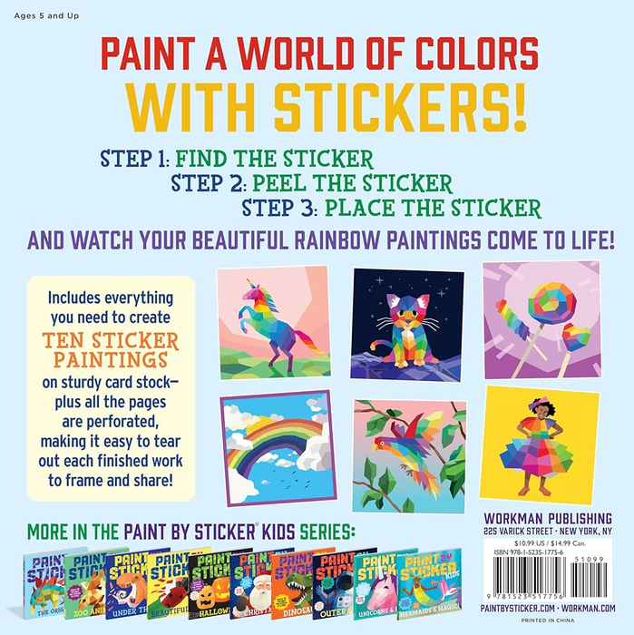 Paint by Sticker Kids: Rainbows Everywhere! - BE