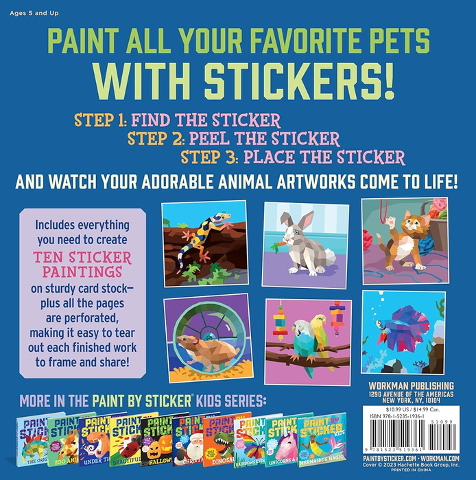 Paint by Sticker Kids: Pets - BE