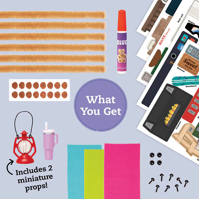 Klutz - DIY Miniature Cozy Bear Cabin - SCH