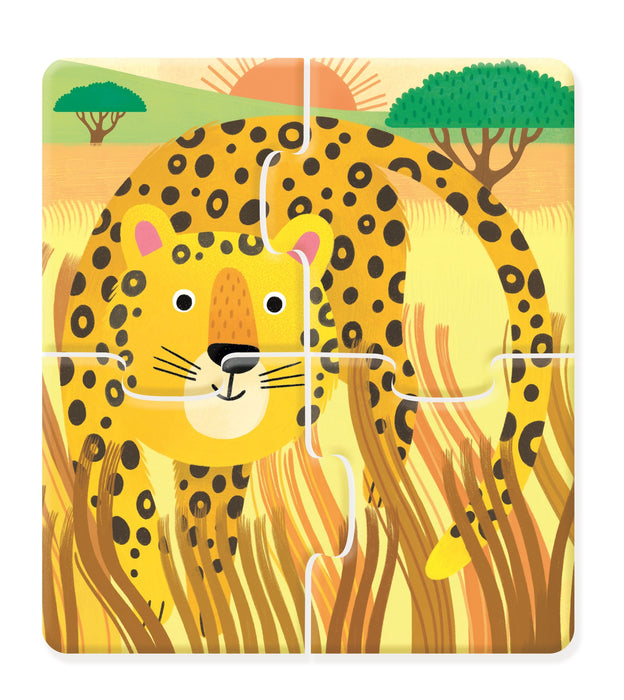 USB - Usborne First Jigsaws: Wild Animals - 4 x 4pc (PB)