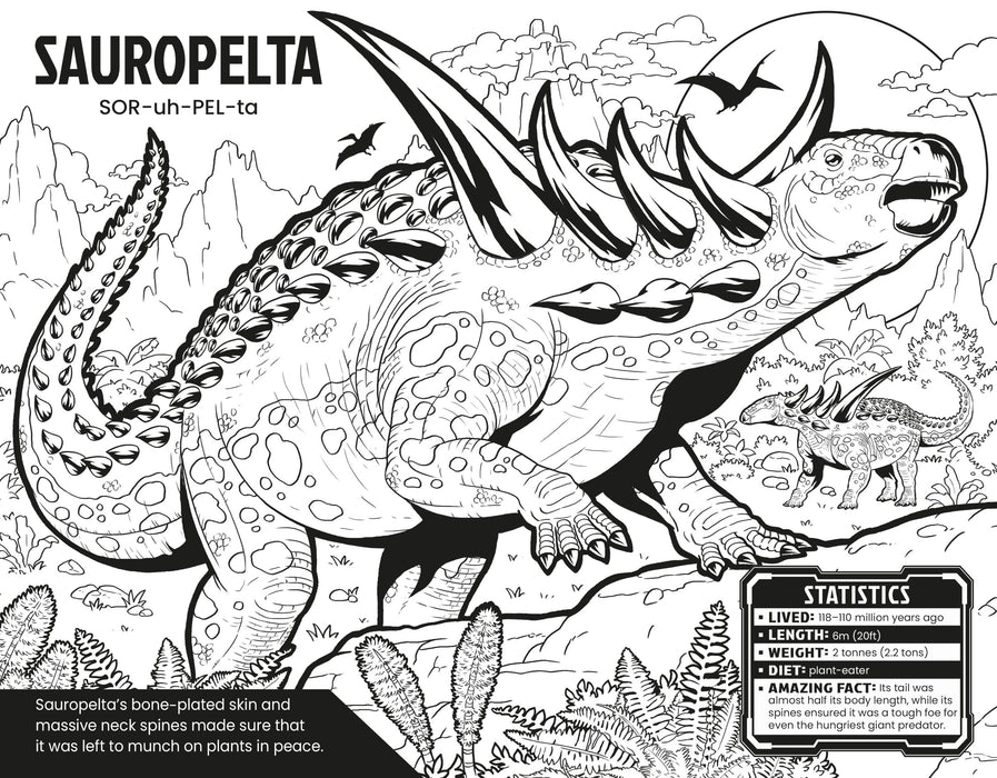 USB - Colour Your Own Dinosaurs
