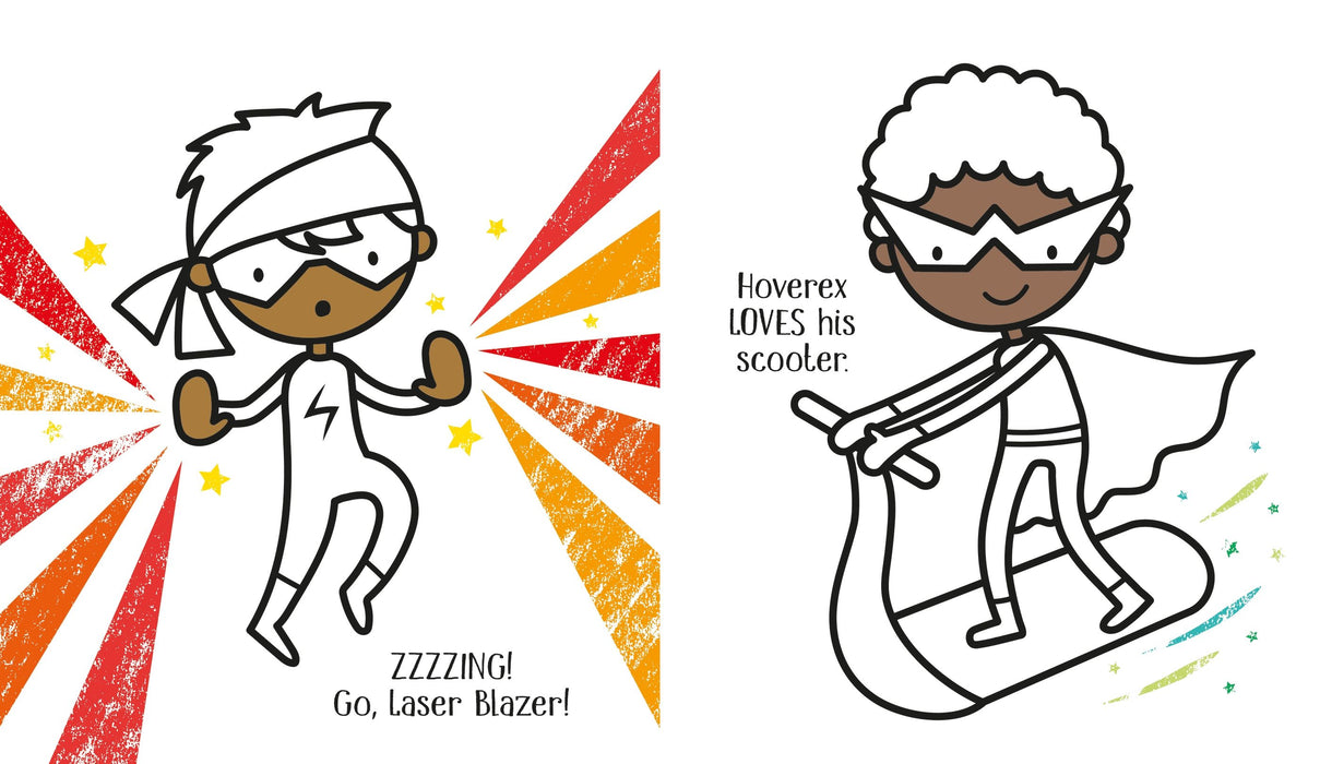 USB - First Colouring Superheroes