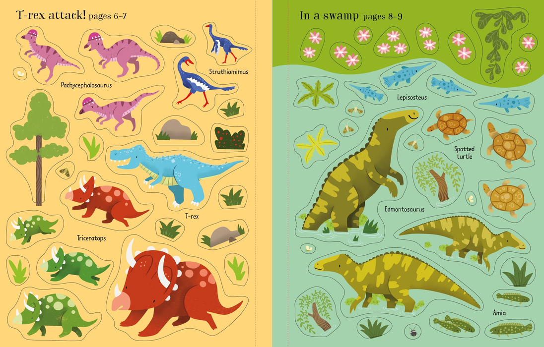USB - First Sticker Book Dinosaurs