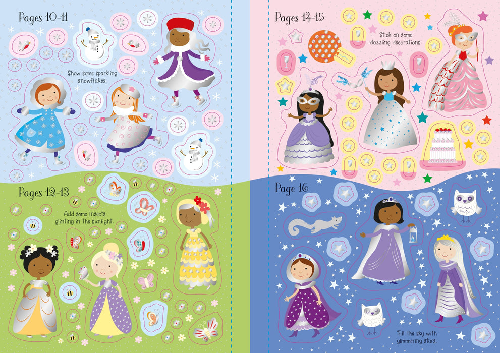 USB - Sticker Book Sparkly Princess