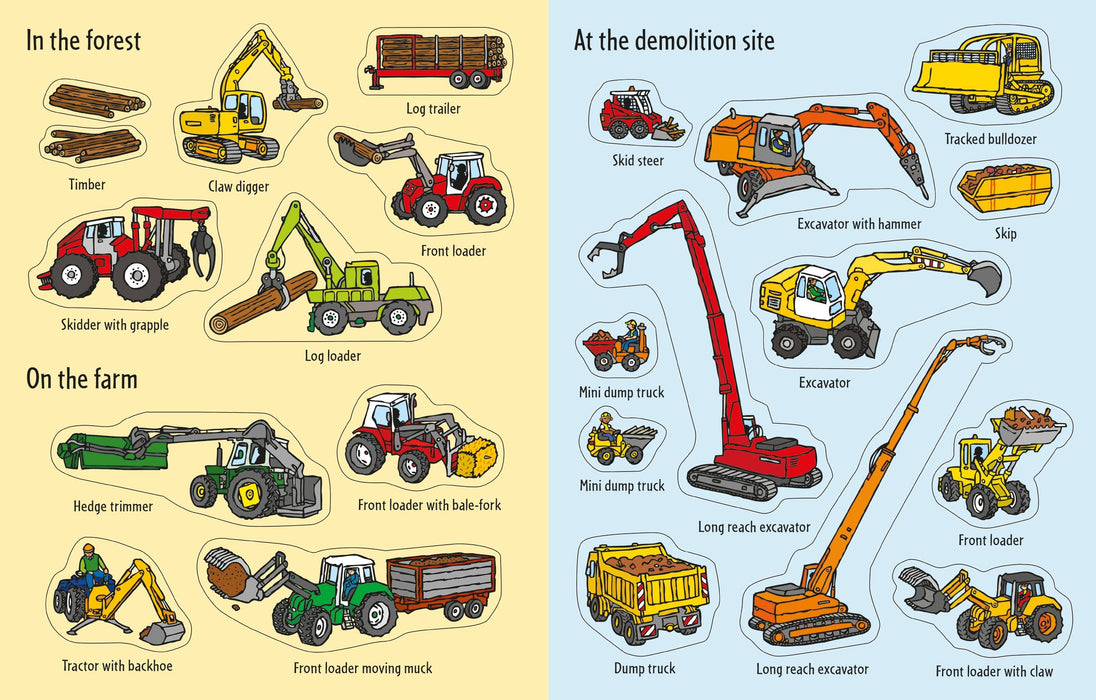 USB - First Sticker Book: Diggers