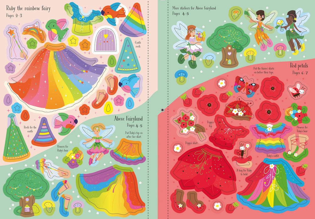 USB - Little Sticker Dolly Dressing Rainbow Fairy