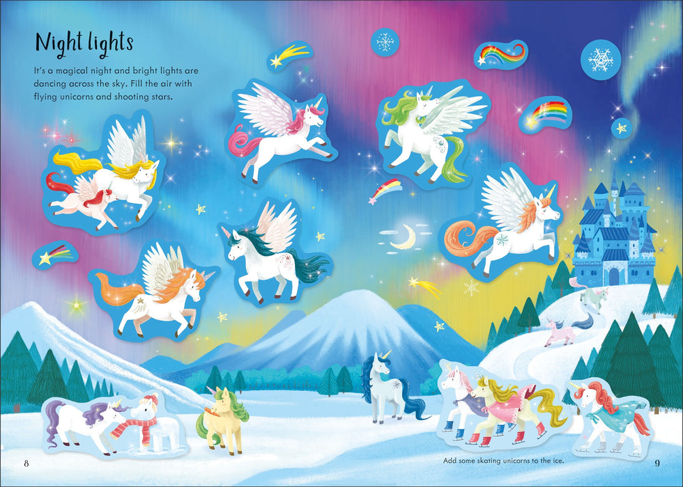 USB - Sparkly Unicorns Sticker Book
