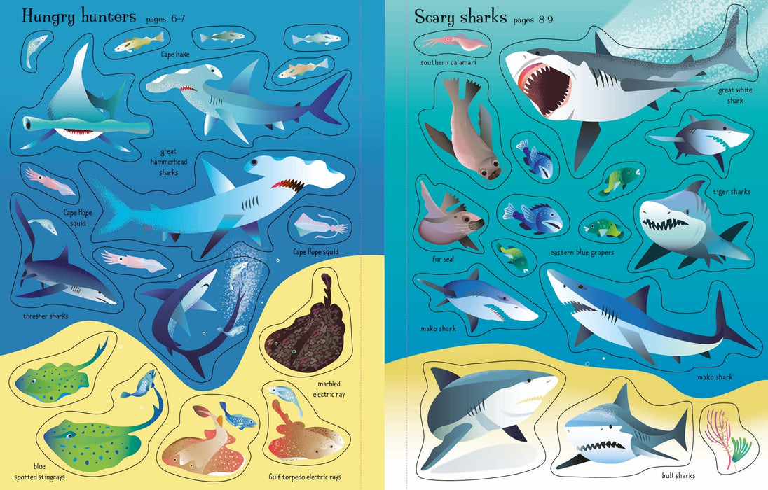 USB - First Sticker Book Sharks and Rays