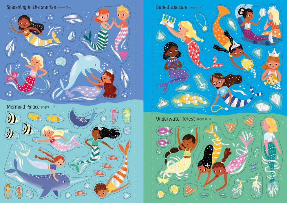 USB - Sparkly Mermaids Sticker Book