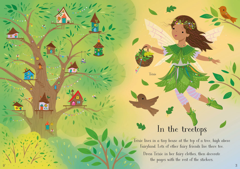 USB - Little Sticker Dolly Dressing Treetop Fairies
