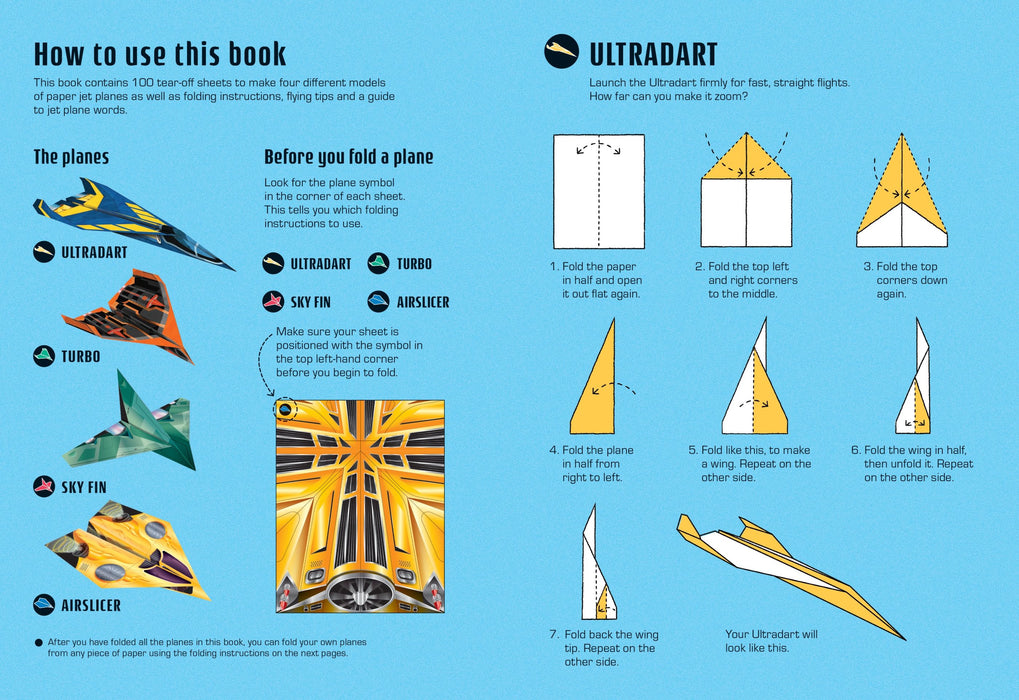 USB - 100 Jet Planes to Fold and Fly