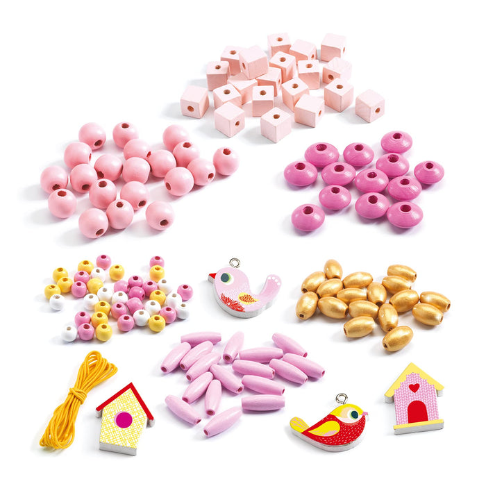 Wooden Beads: Bird (DJ09809)