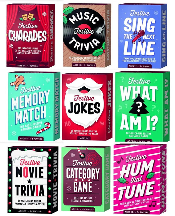 Festive Matchbox Games Assorted