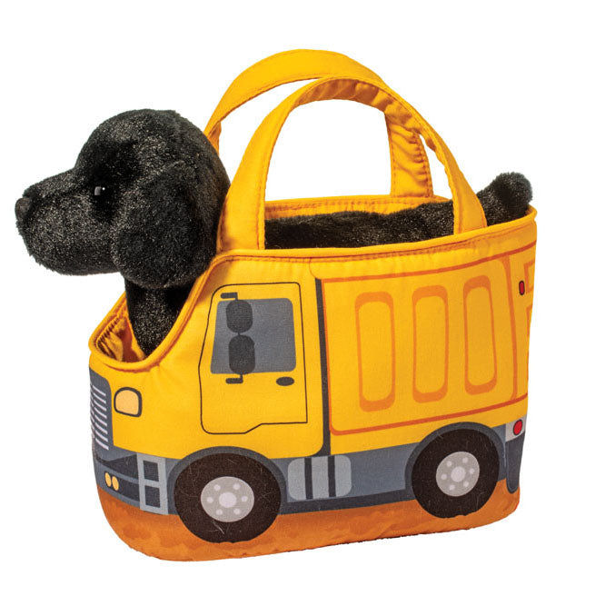 Construction Truck Pet Sak w/ Black Lab (2231)
