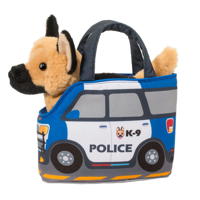Police Car Pet Sak w/ German Shepherd (2232)
