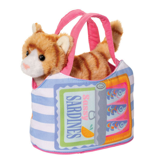 Sardine Sassy Pet Sak w/ Striped  Cat (2235)