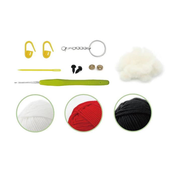 DIY Crochet Key Ring Kit - Mini Mushroom