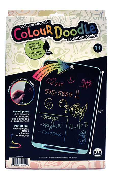 Colour Doodle Erasable Tablet 12 in. (KT)