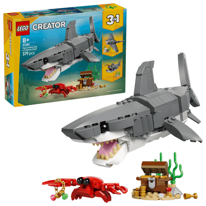 Fierce Shark with a Treasure Chest - Creator (31381)