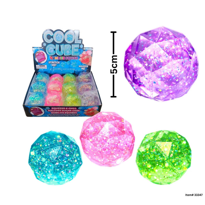 Glitter Sugar Gummee Diamond - 5cm (33347) (CLS) - SORRY NO RETURNS