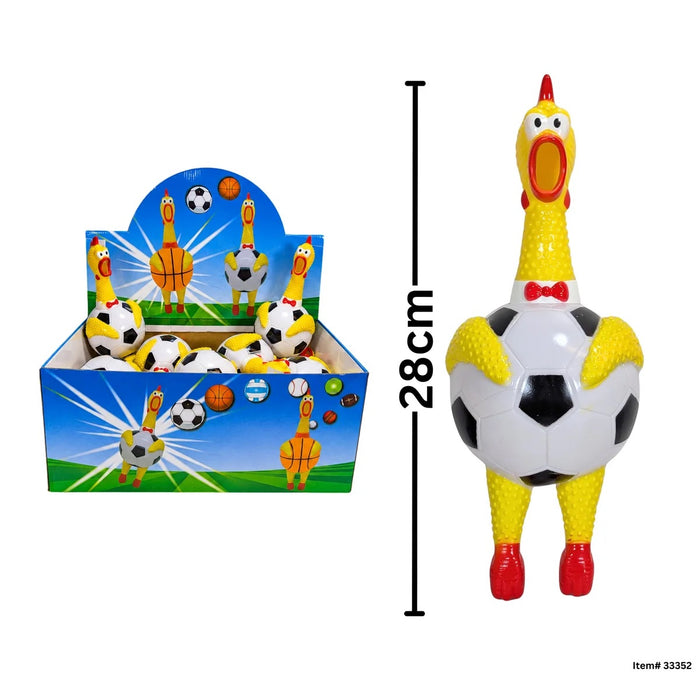 Screaming Soccer Ball Chicken 11 in. (29cm)