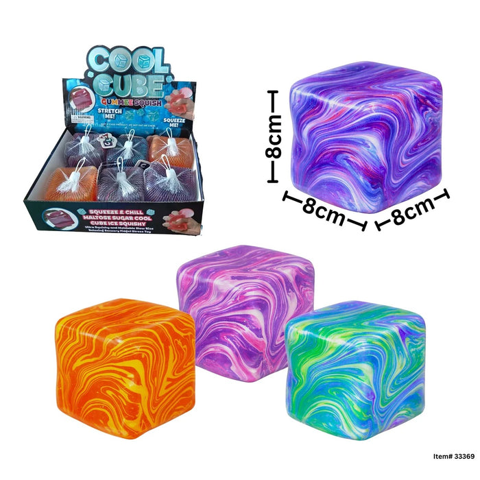 Jumbo Swirl Sugar Gummee Cube (33369) (CLS) - SORRY NO RETURNS