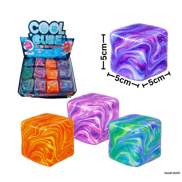 Swirl Sugar Gummee Cube - 5cm (33370) (CLS) - SORRY NO RETURNS