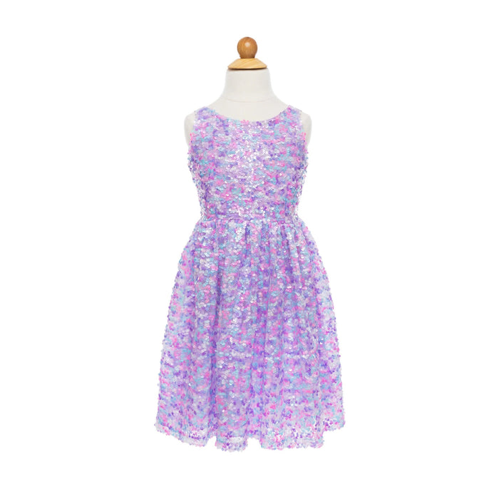 Dress - Purple Party Sequins, 3-4 Years (33423)