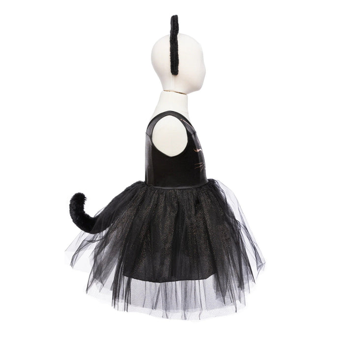 Dress & Headband - Black Cat, 5-6 Years 