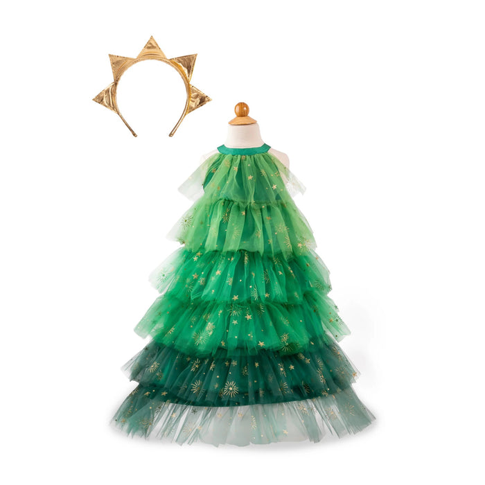 Dress & Headband - Christmas Tree, 5-6 Years (37105)