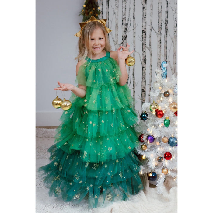Dress & Headband - Christmas Tree, 5-6 Years (37105)