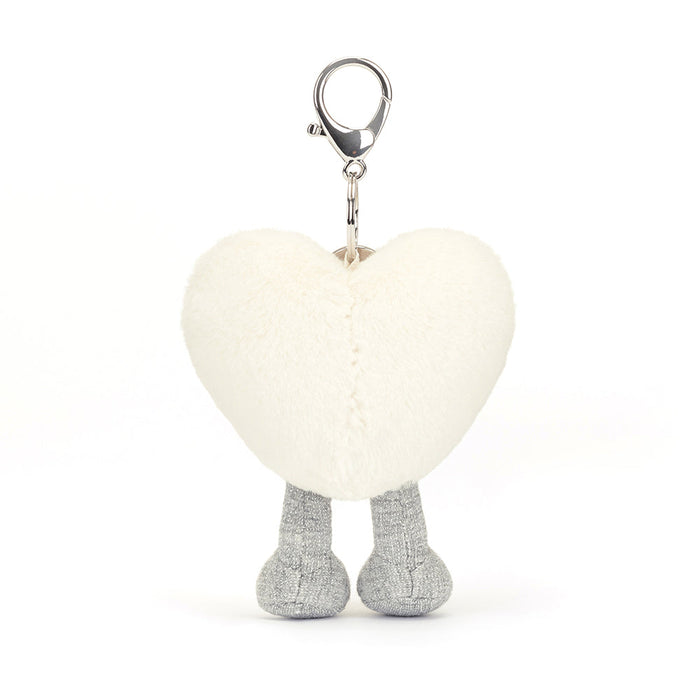 Amuseables Cream Heart Bag Charm (A4CRHBC)