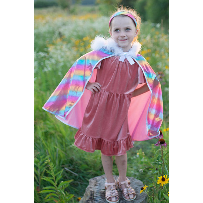 Cape - Unicorn Cuddle- Rainbow- 4-6 Years (50385)