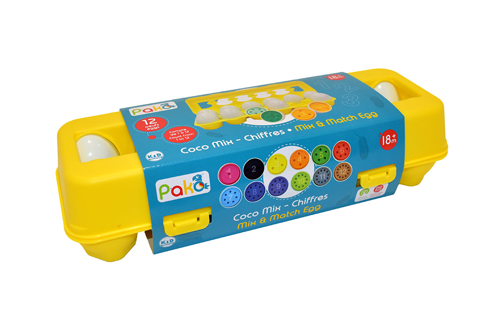 Pako - Mix & Match Eggs - Numbers (12 pcs) (KT)