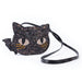 Purse - Cat's Meow Black Chunky Glitter Kitty 