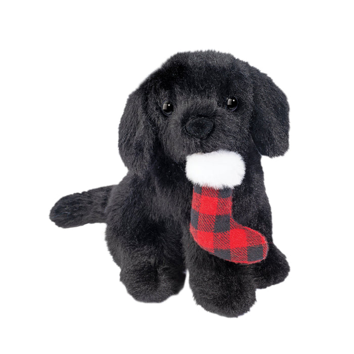 Holiday Mini Sitting  Black Lab w/ Stocking (9710B)
