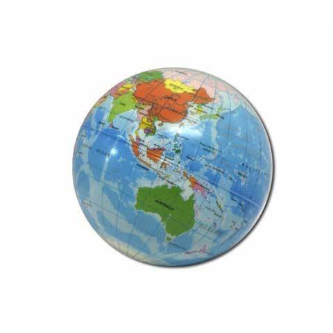 Globe Foam Ball  - map (BA306)