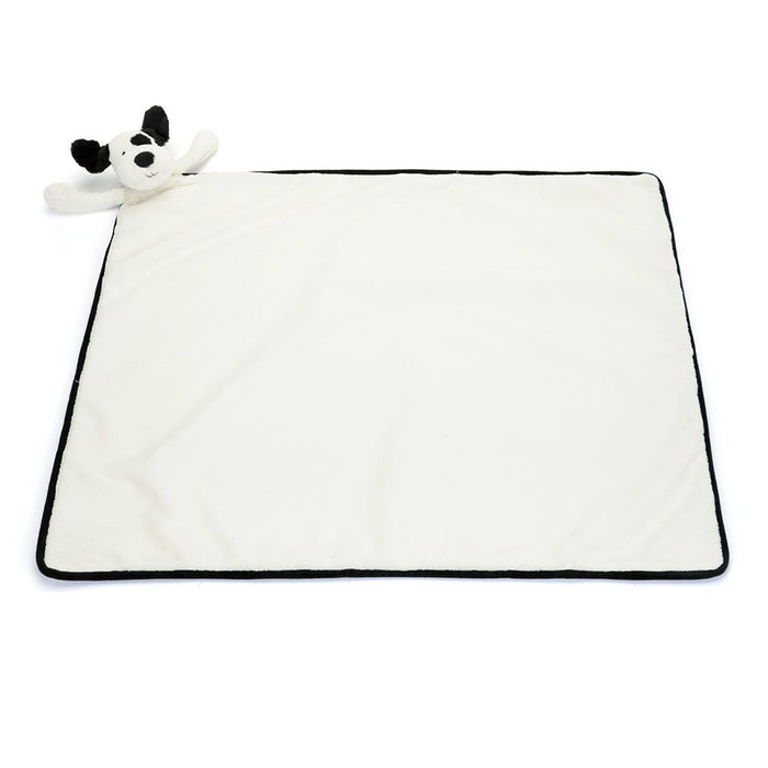 Bashful Black & Cream Puppy Blankie (BLNK4BCP)