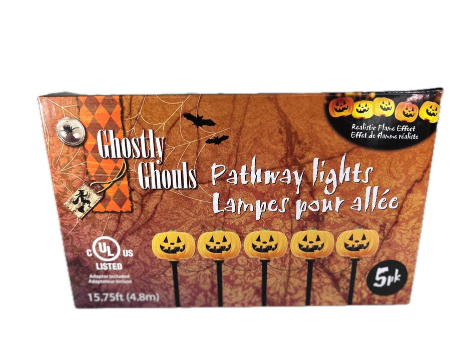 LED Pumpkin Pathway Light Stakes 
