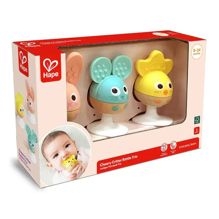 Cheery Critter Rattle Trio (E0123)