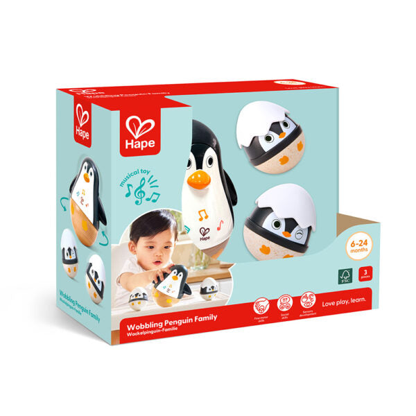 Wobbling Penguin Family (E0136)
