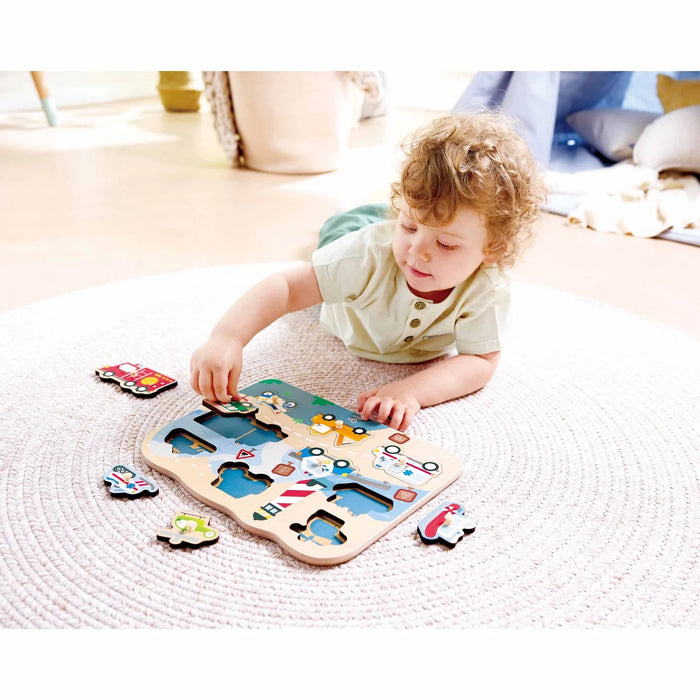 Emergency Vehicles Peg Puzzle (E1457)