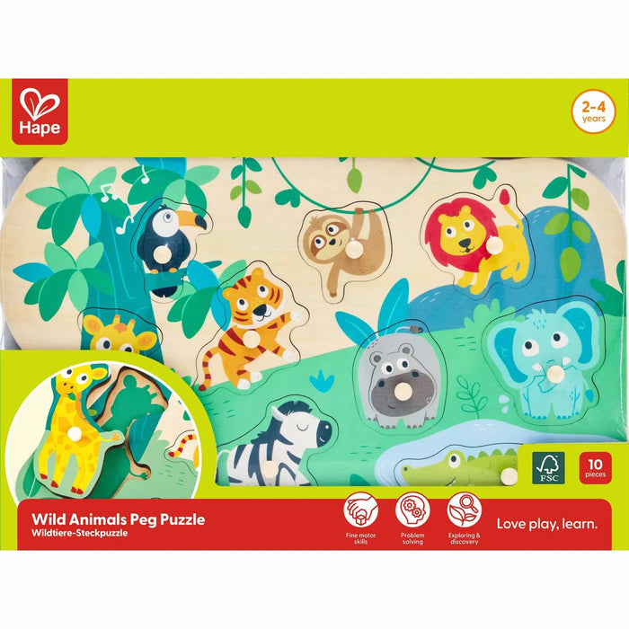 Wild Animals Peg Puzzle (E1459)