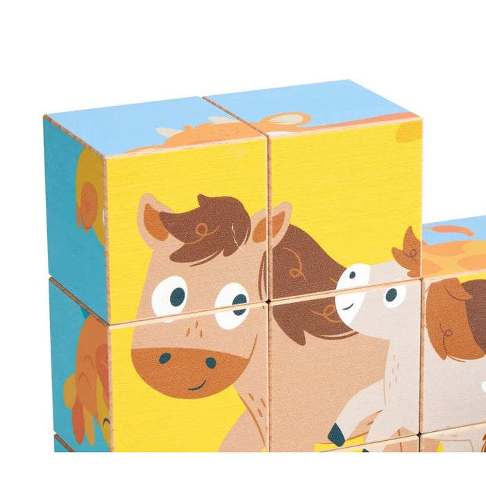 Farm Wooden Blocks Puzzle (E1460)