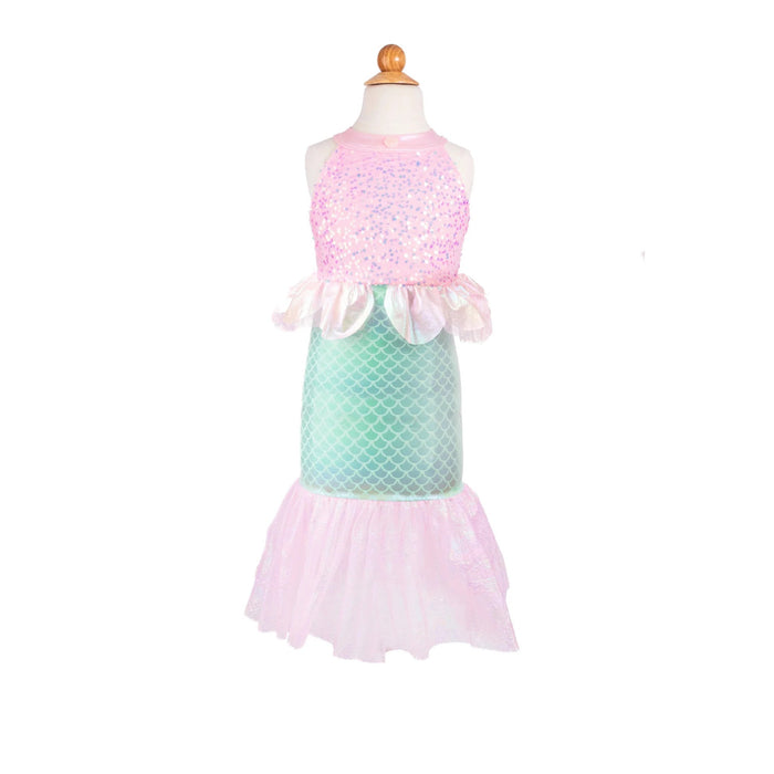 Dress - Misty Mermaid, Pink/Mint, 5-6 Years 