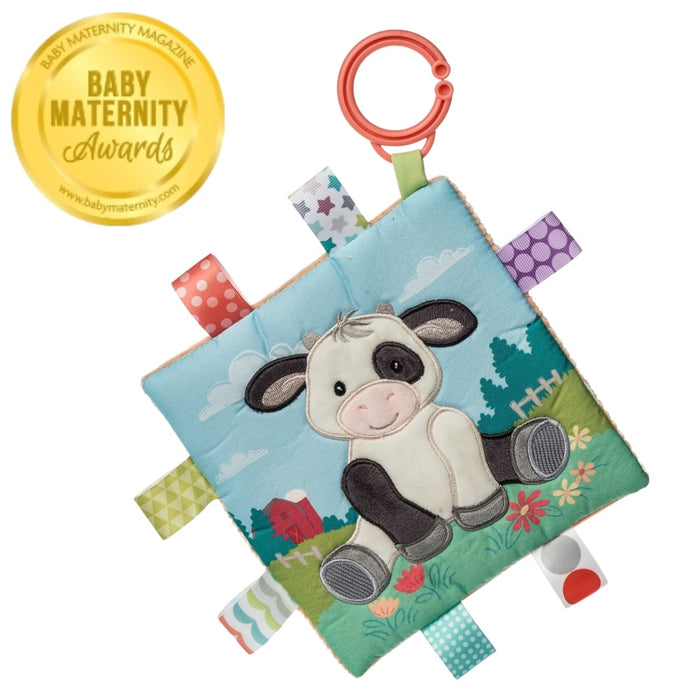 Taggies - Crinkle Me - Buttercup Cow - 6.5 in.